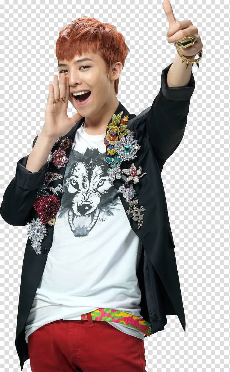All my GD s, BigBang G-Dragon doing ok hand sign wearing shirt and blazer transparent background PNG clipart