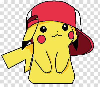 Crazy, Pokemon Pikachu wearing Ash cap transparent background PNG clipart