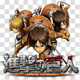 Shingeki no Kyoujin Anime Icon, Shingeki no Kyoujin px ICON by Zazuma transparent background PNG clipart