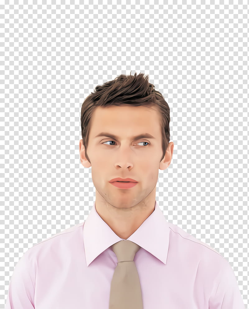 hair face forehead chin eyebrow, Hairstyle, Male, Tie, Human transparent background PNG clipart