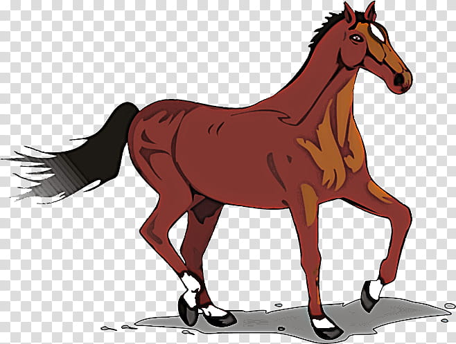 horse sorrel mare cartoon animal figure, Liver, Foal, Mane, Colt transparent background PNG clipart
