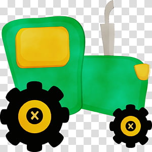 Baby Toys, Watercolor, Paint, Wet Ink, Tractor, Agriculture, John Deere, Farm transparent background PNG clipart thumbnail