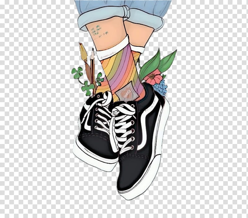 Ice, Drawing, Vans, Shoe, Vans Old Skool, Sneakers, Footwear, Cartoon transparent background PNG clipart