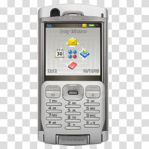 gray Sony Ericsson candybar phone transparent background PNG clipart