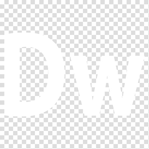 Black n White, Adobe Dreamweaver icon transparent background PNG clipart