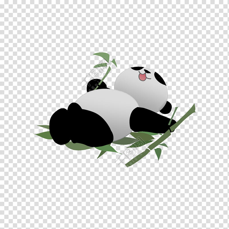 Bear, Giant Panda, Cuteness, Animal, Zoo, Cartoon, Drawing, Leaf transparent background PNG clipart