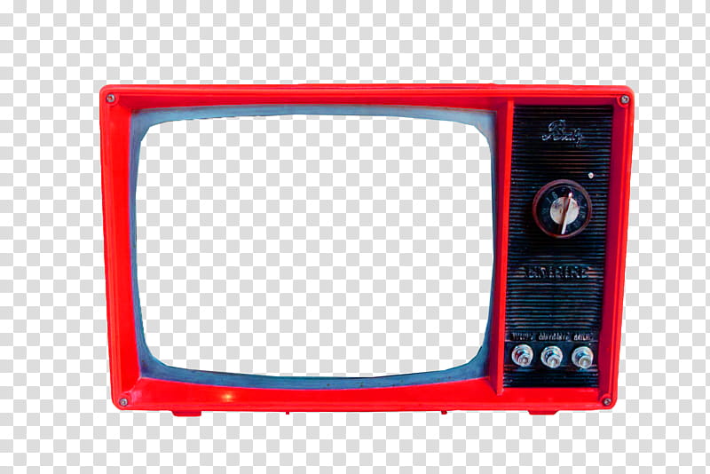 S, red and black CRT TV icon transparent background PNG clipart