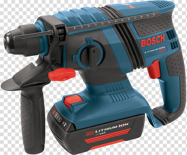 Battery, Hammer Drill, Sds, Power Tool, Cordless, Bosch Power Tools, Lithiumion Battery, Bosch Vac120bn transparent background PNG clipart