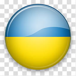 Europe Win, Ukraine, round blue and yellow plastic container transparent background PNG clipart