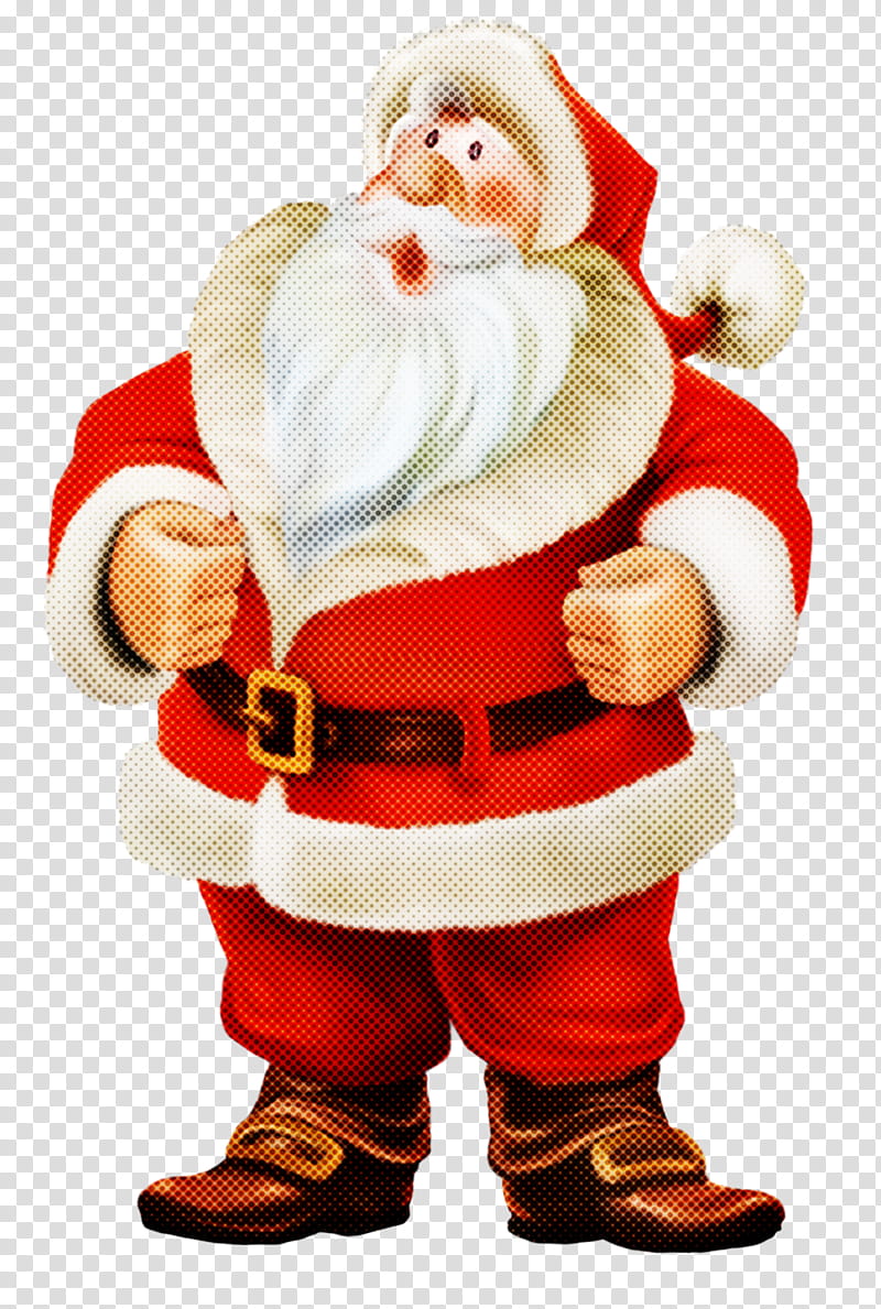 Christmas Santa Santa Claus Saint Nicholas, Kris Kringle, Father Christmas, Figurine, Christmas transparent background PNG clipart