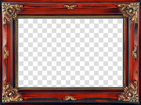 Frames , brown wooden frame transparent background PNG clipart