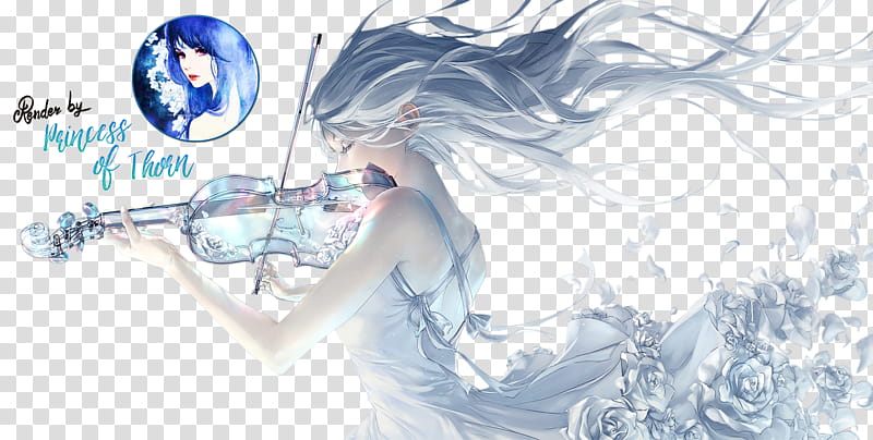 Girl with Violin Render, woman playing violin transparent background PNG clipart