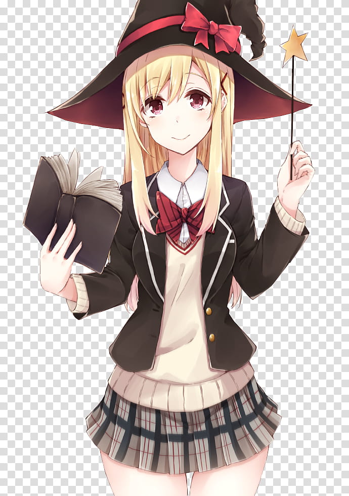 Urara Shiraishi Render, animated girl wearing black and white school dress transparent background PNG clipart