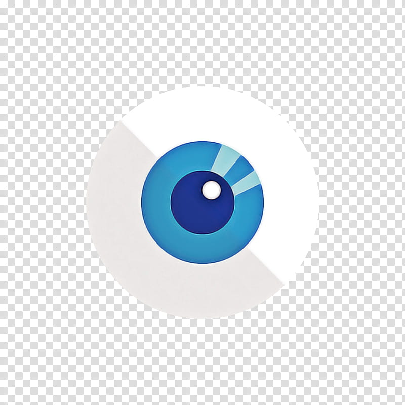blue turquoise logo eye circle, Iris transparent background PNG clipart