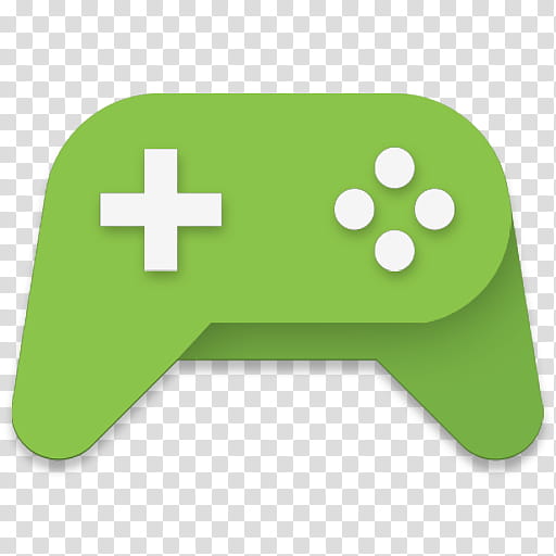 Android Lollipop Icons, Play Games, green and white game controller transparent background PNG clipart