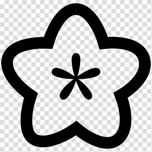 Flower Line Art, Icon Design, Petal, Symbol, Blackandwhite, Plant transparent background PNG clipart