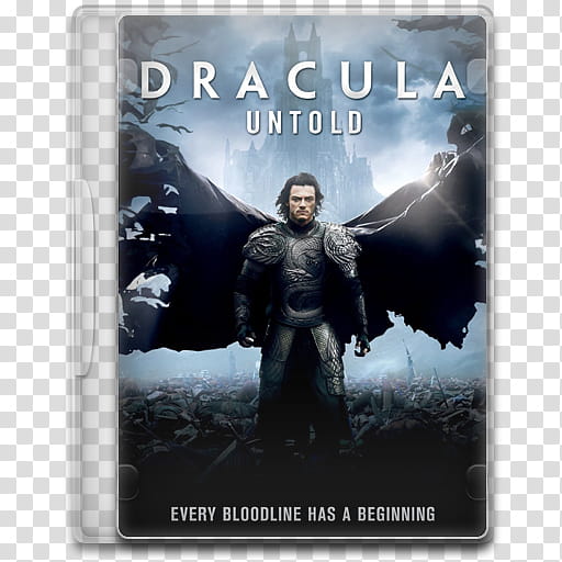 Movie Icon Mega , Dracula Untold, Dracula Untold DVD case transparent background PNG clipart