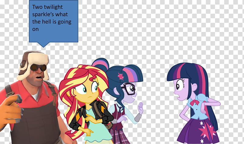 two twilight sparkles now WHAT THE HECK transparent background PNG clipart