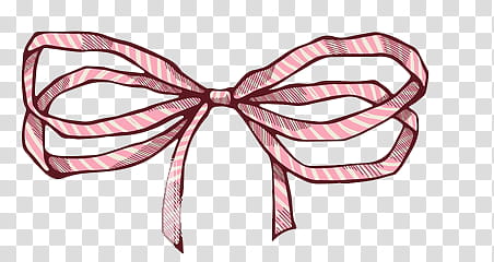 Bows , pink and white stripe ribbon art transparent background PNG clipart