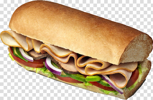 Turkey, Submarine Sandwich, Ham, Food, Restaurant, Salad, Subway, American Cuisine transparent background PNG clipart