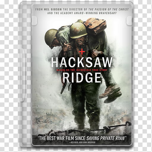 Movie Icon Mega , Hacksaw Ridge, Hacksaw Ridge DVD case illustration transparent background PNG clipart
