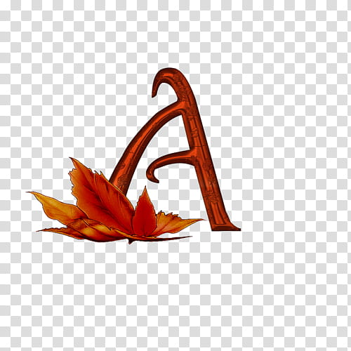 Autumn Plant, Alphabet, Letter, Lettering, Idea, Leaf, Orange transparent background PNG clipart