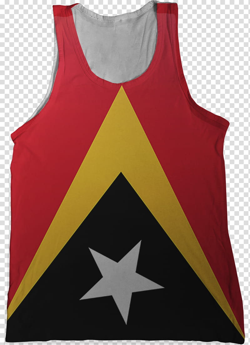 Flag, Timorleste, Tshirt, Sleeveless Shirt, Flag Of Azerbaijan, Active Tank M, Top, Flag Of East Timor transparent background PNG clipart