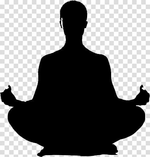 Yoga, Aerial Yoga, Posture, Meditation, Silhouette, Sitting, Blackandwhite transparent background PNG clipart