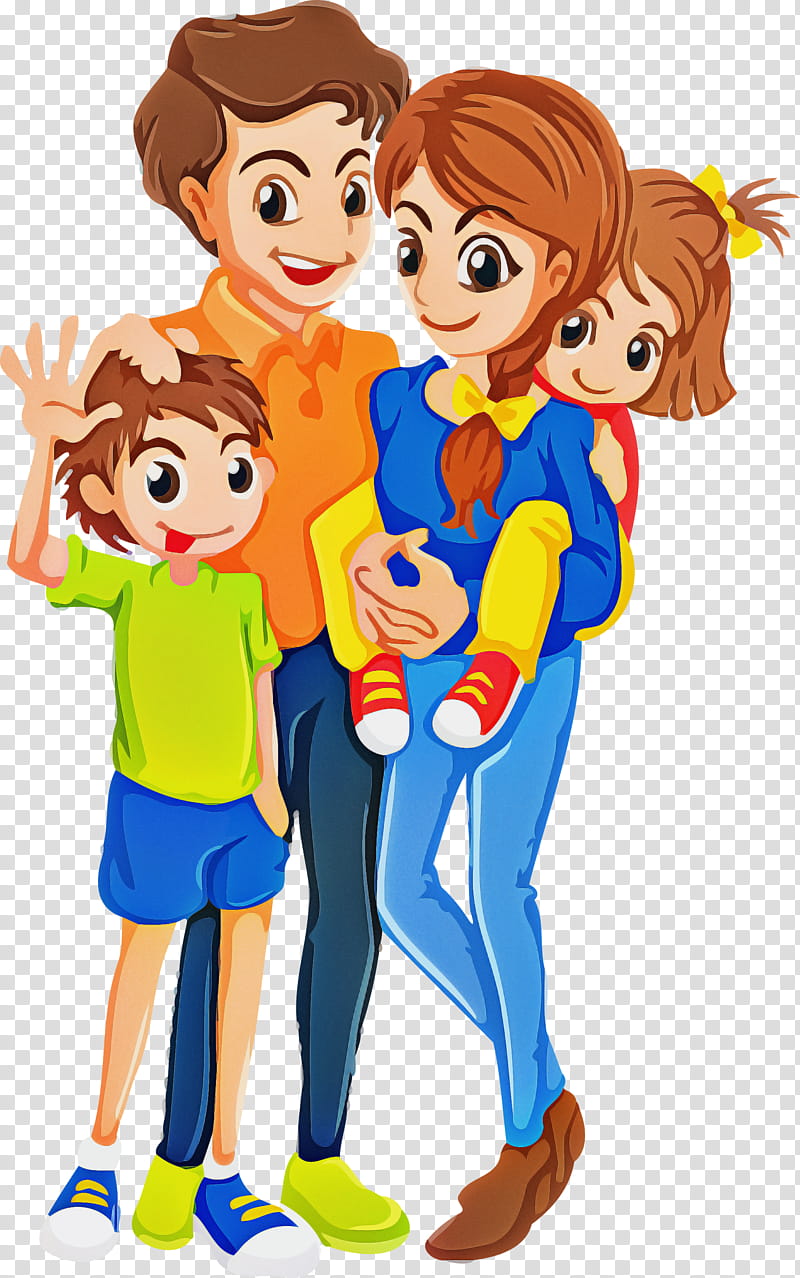 family day happy family day family, Cartoon, People, Fun, Playing With Kids, Sharing, Child, Gesture transparent background PNG clipart