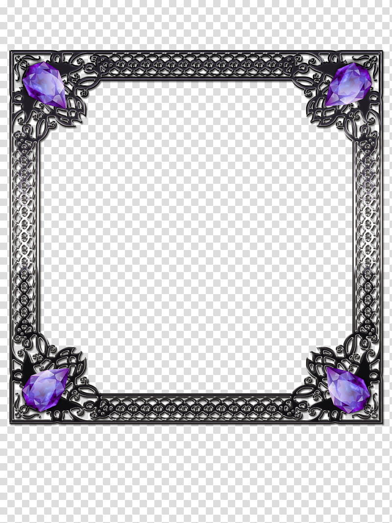 DiZa frames , silver frame illustration transparent background PNG clipart