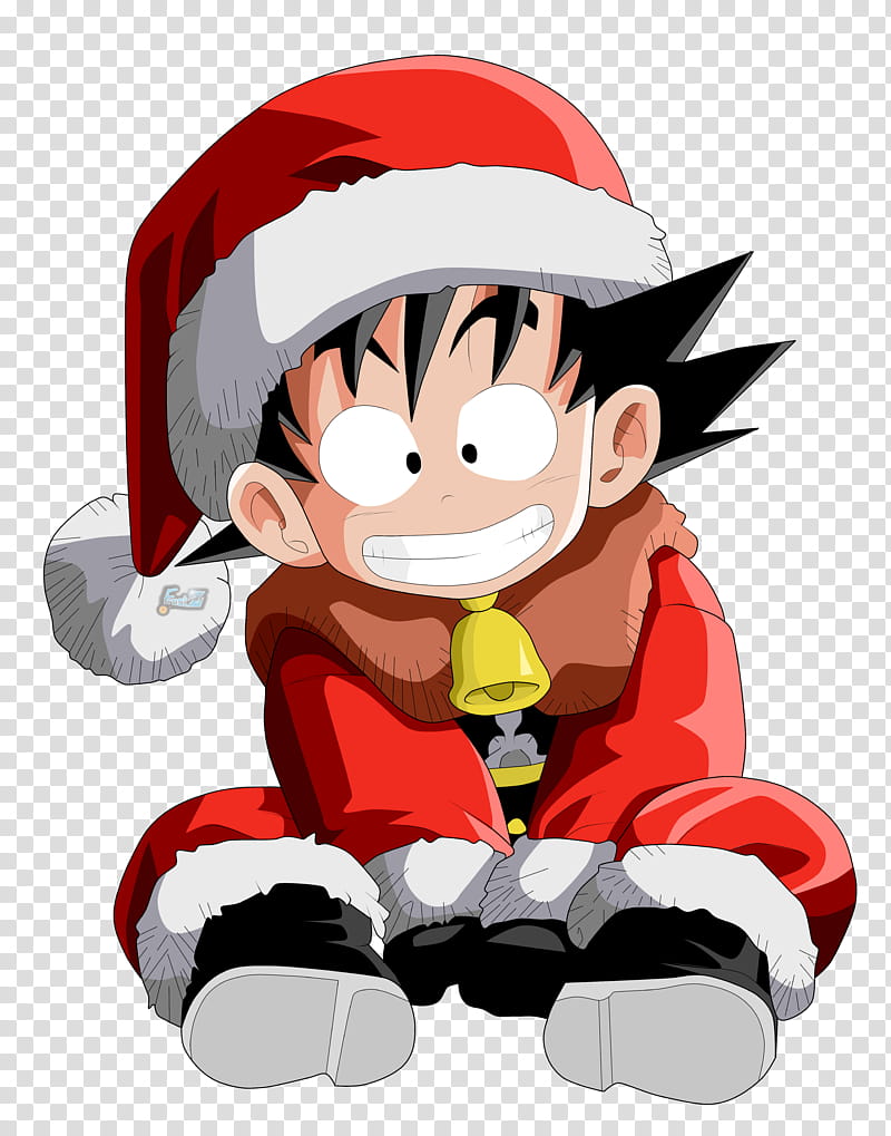 Kid Goku Merry Christmas transparent background PNG clipart