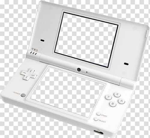 Grunge Devices s, white Nintendo DS transparent background PNG clipart