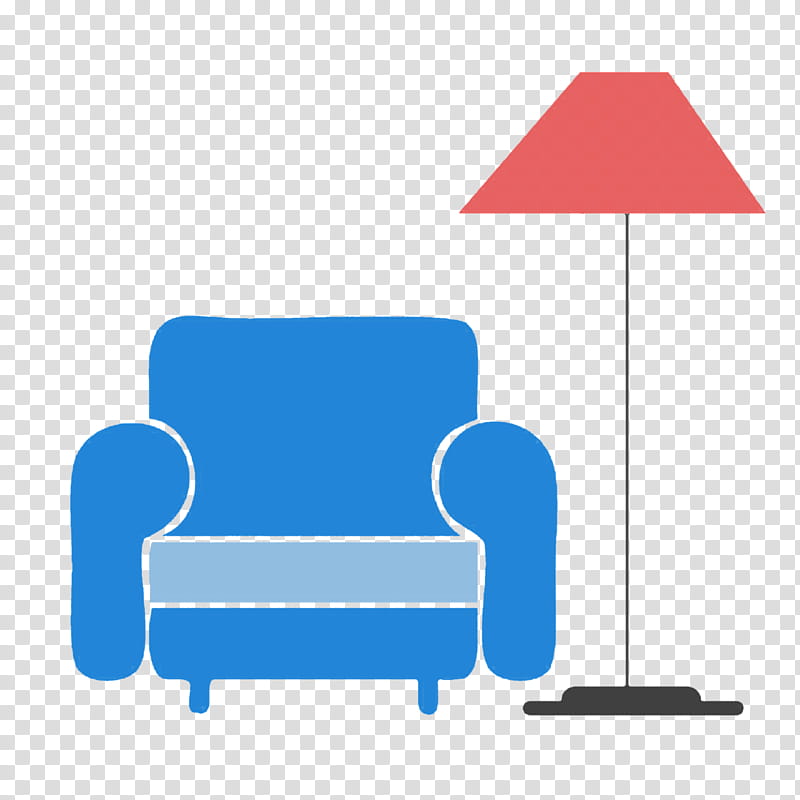 Couch, Interior Design Services, Chair, Sticker, Blue, Furniture, Electric Blue, Cobalt Blue transparent background PNG clipart