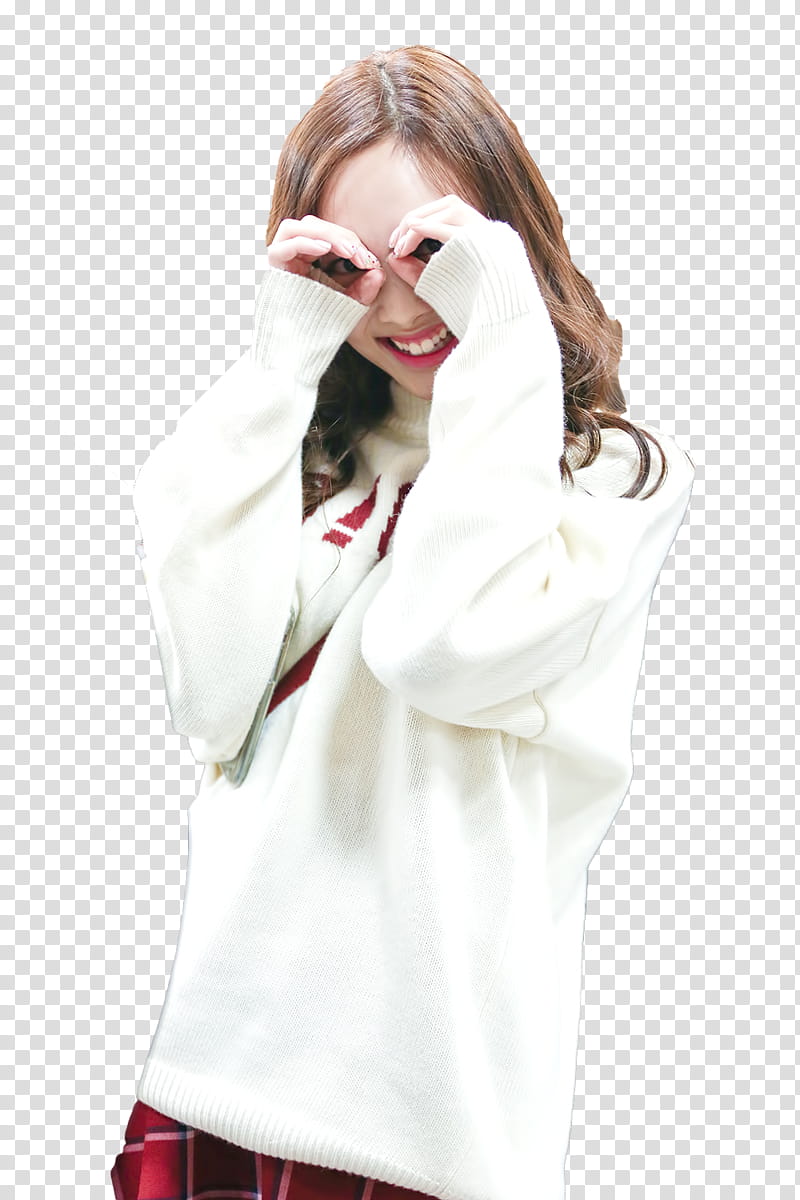 RENDER TWICE NAYEON  s, smiling woman covering face transparent background PNG clipart