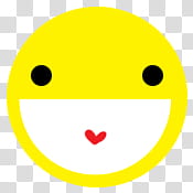 Caritas face, smiling emoji transparent background PNG clipart