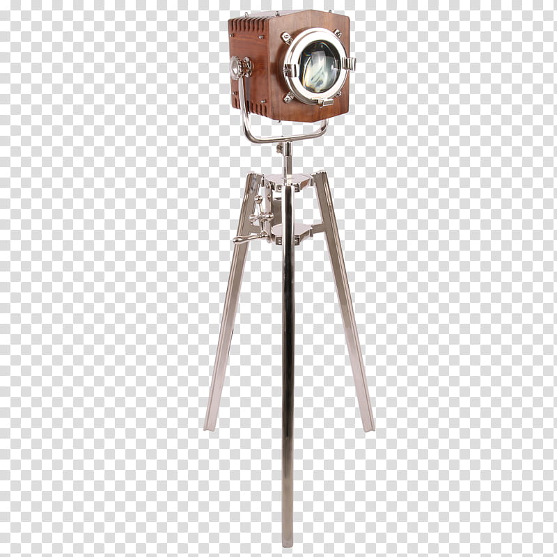 Camera, Lamp, Wood, Metal, Zuiver Tripod Floor Lamp, Chromium, Light Fixture, Lighting transparent background PNG clipart