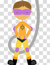 Super halloween parte , boy with purple mask transparent background PNG clipart