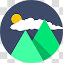 Flatjoy Circle Icons, , mountain range transparent background PNG clipart