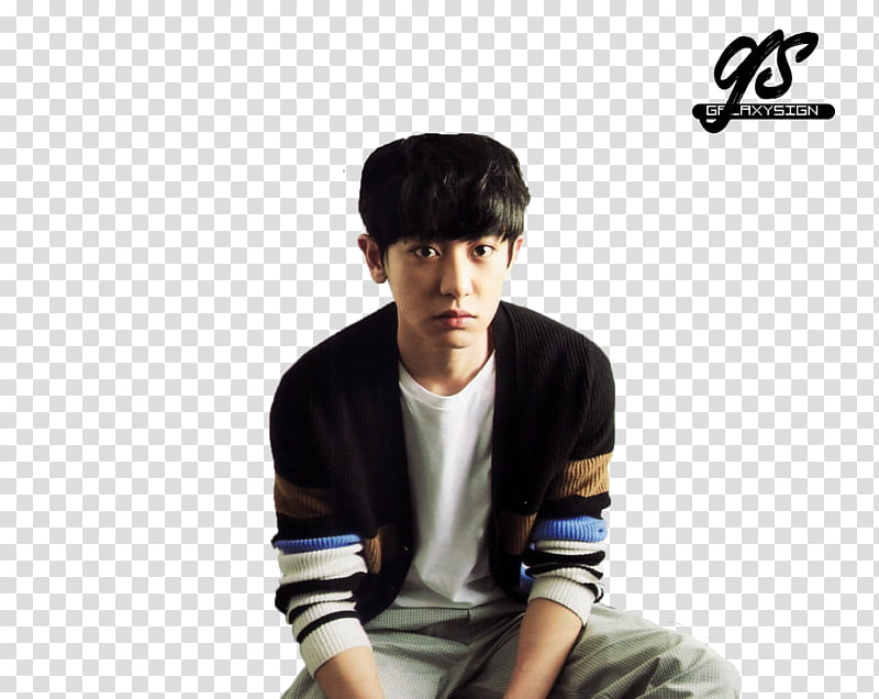 EXO Chanyeol galaxysign, black jacket transparent background PNG clipart