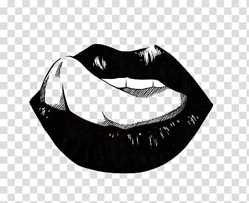 WATCHERS, black lipstick transparent background PNG clipart