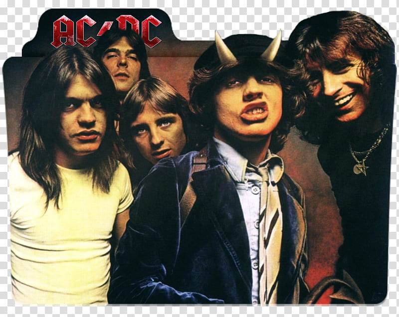 Classics folder icons, ACDC transparent background PNG clipart
