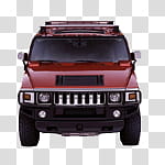 Cars icons, hummer, red Jeep wrangler transparent background PNG clipart