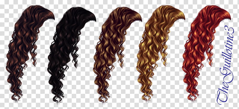 hair extensions clipart