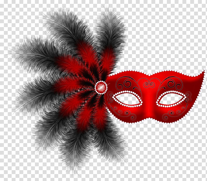 Carnival, Venice Carnival, Masquerade Ball, Mask, Mardi Gras, Costume, Red, Fur transparent background PNG clipart