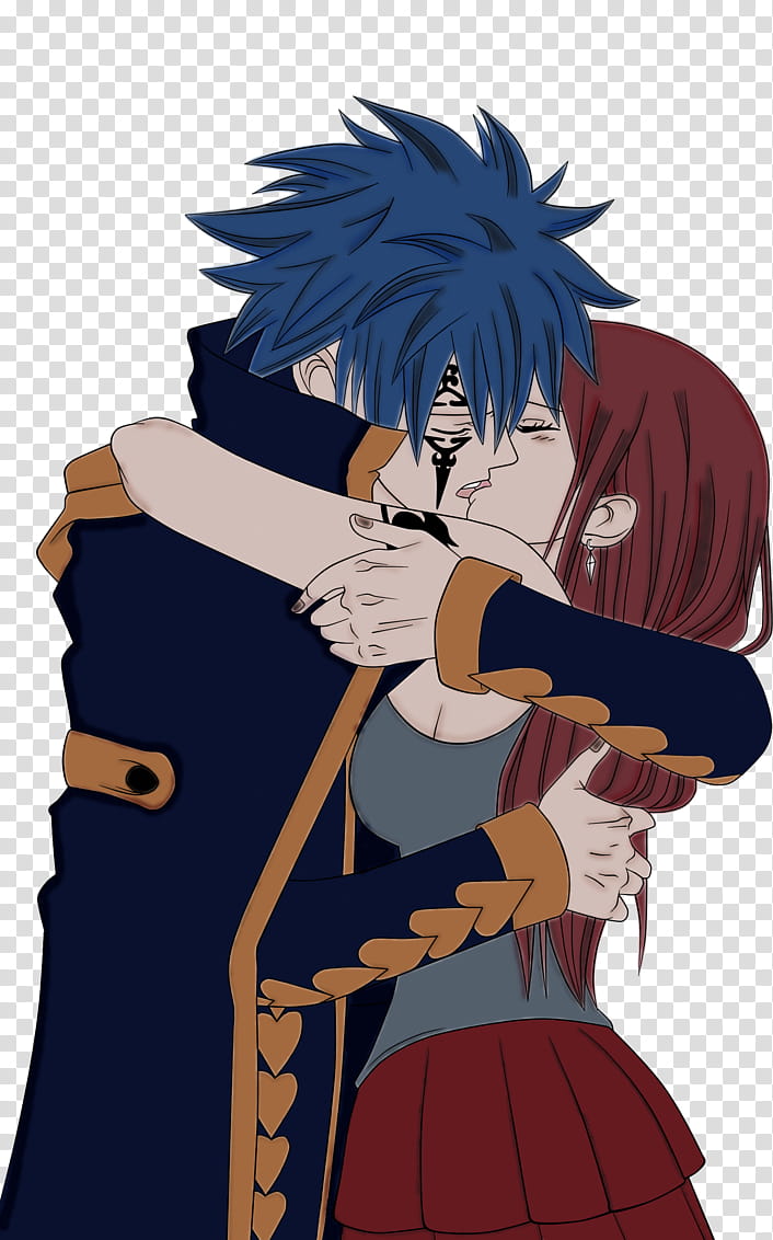 Erza And Jellal Kiss transparent background PNG clipart