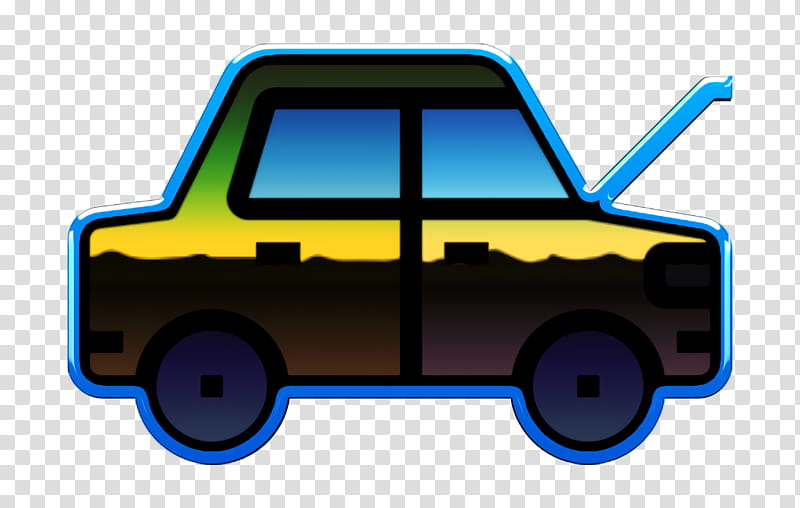 Car icon, Vehicle, Cartoon, Police Car, Electric Blue, Family Car, Taxi, City Car transparent background PNG clipart