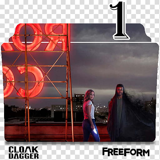 Marvels Cloak and Dagger series and season folder , Marvels Cloak and Dagger S ( icon transparent background PNG clipart