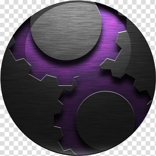 Brushed Folder Icons, System_violett, round black and purple illustration transparent background PNG clipart