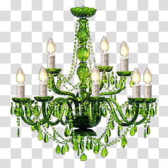 Chandelier , green uplight chandelier illustration transparent background PNG clipart