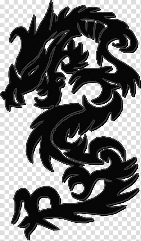 China, Chinese Dragon, Dragon Dance, Black And White
, Visual Arts, Symbol, Silhouette transparent background PNG clipart
